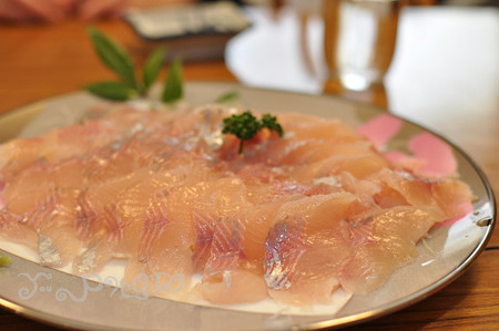 鱒の刺身