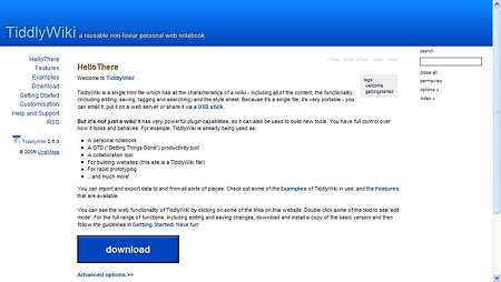 ローカル環境で動作する個人的なメモツールとして使えるwikiシステム Tiddlywiki 秒速の彼方