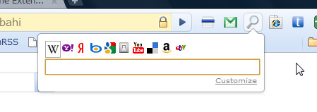 Chromeエクステンション:Quick Search(拡大)