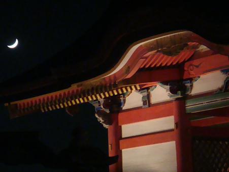 清水寺＋三日月