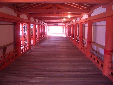 厳島神社の回廊（７）
