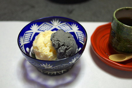 2010.10.27 三沢 はかま田 シャーベットと珈琲 りんごと胡麻