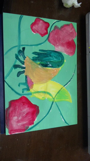 アクリル絵の具で厚塗りしよ 写真共有サイト フォト蔵