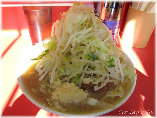 ラーメン二郎大宮店 埼玉県さいたま市 豚入りラーメン 野菜にんにく 001 写真共有サイト フォト蔵