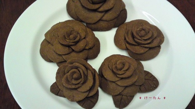 バラの花のクッキー 写真共有サイト フォト蔵