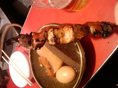 2010年2月19日深夜 焼き鳥とおでん 博多中洲屋台
